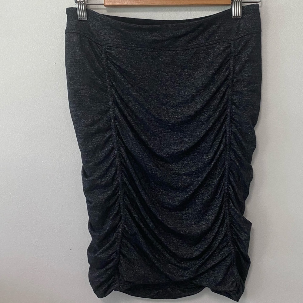 Athleta Ruched Black Skirt